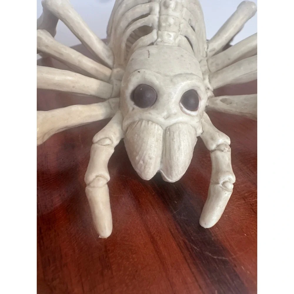 Halloween Skeleton‎ Spider Lot of 4 Creepy Skeleton Spiders Spooky Decor